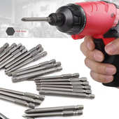 电动螺丝刀加长批头套装 一十字梅花内六角风批披头手电钻棘轮起子