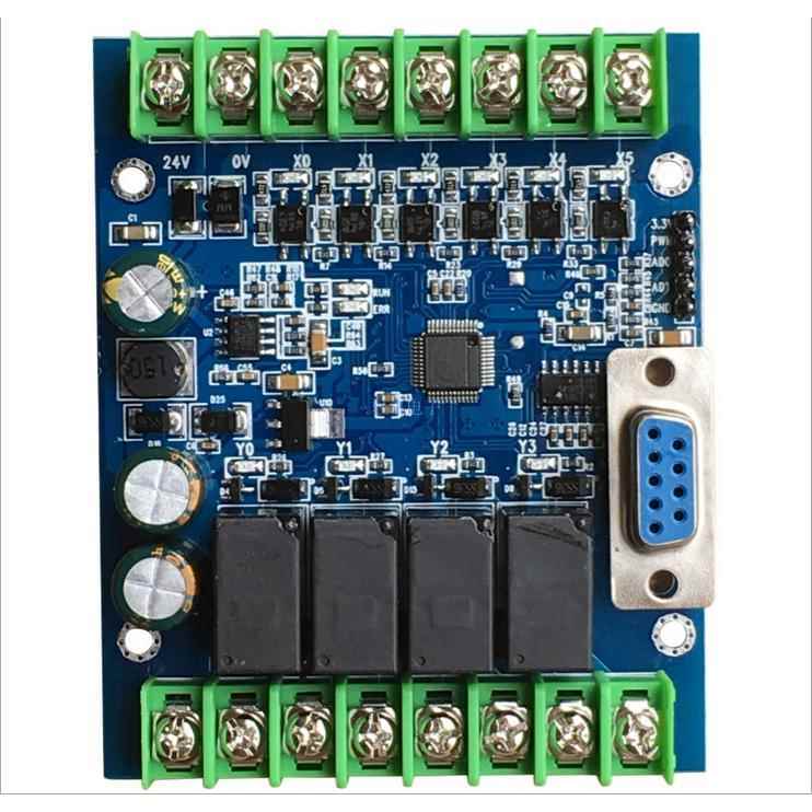 PLC工控板国产兼容PLCFX2N10MRFX1N10MT板式串口简易可编程控制器