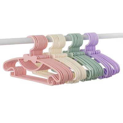 10pcs Kids Clothes Hanger Racks Portable Plastic Display Han