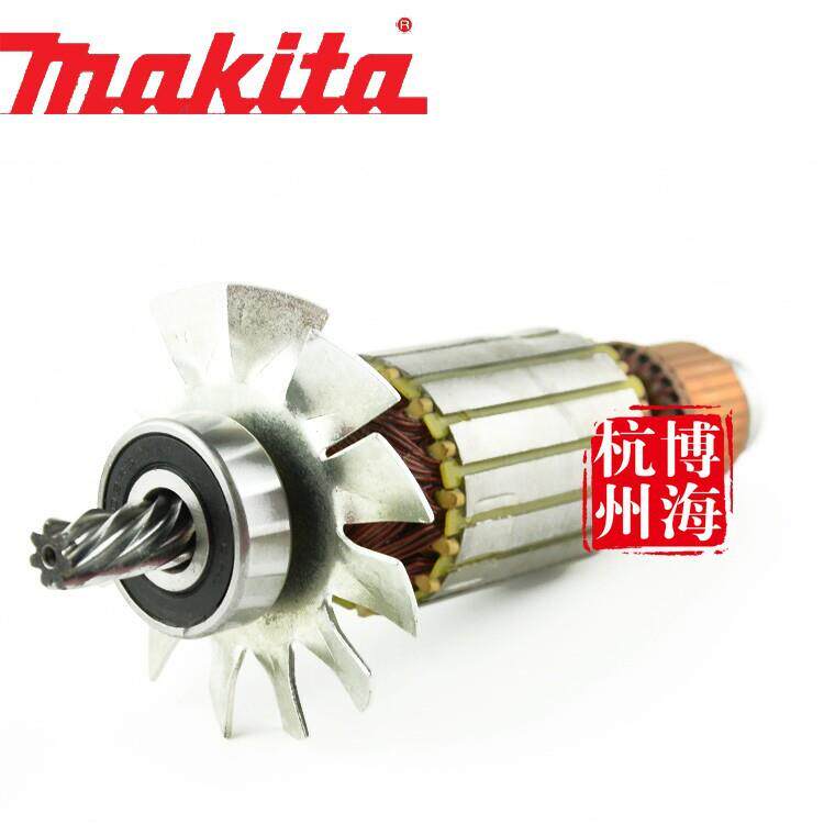 原装makita牧田2414S砂轮型材切割机配件转子 带轴承