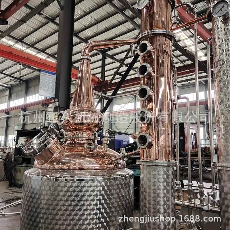 100L紫铜纯露蒸馏机不锈钢纯露精油提取设备6kw带油水分离器