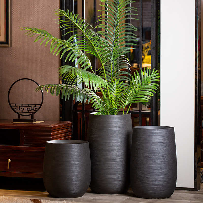 景德镇大口径陶瓷花盆北欧现代客厅落地大花瓶别墅家居绿植大花盆