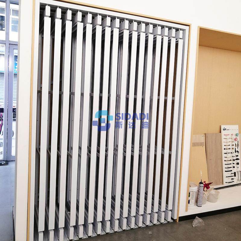 多功能木地板展示架抽拉旋转衣柜门展架可移动木门展示柜货柜