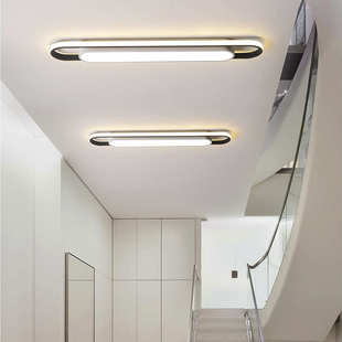 过道灯长条简约现代吸顶灯新款 走廊中山衣帽间走道灯玄关入户灯具