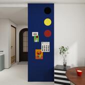 走廊毛毡板照片墙留言板孟菲斯墙贴装 饰客厅玄关软木背景墙免打孔