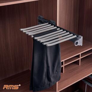 RMS衣柜收纳五金配件阻尼推拉静音侧装 架裤 抽抽拉裤 架 西裤