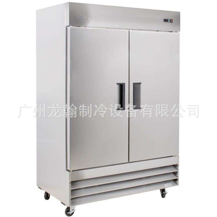 风冷饭店不锈钢四门冰箱商用厨房冰柜立式冷藏冷冻柜双温保鲜冷柜