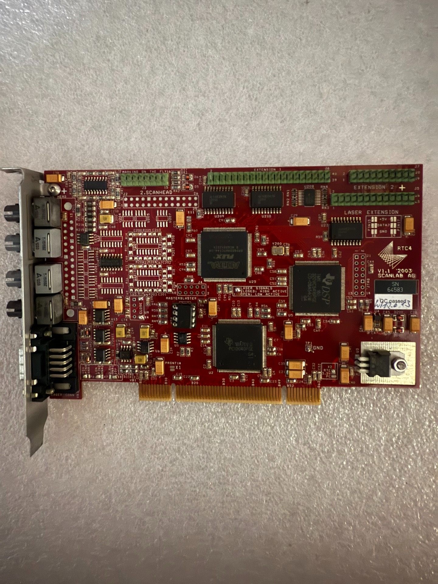 SCANL RTC4 V1.1 RTC PCI激光打刻卡