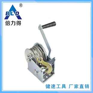 配钢丝绳 lbs 迷你绞盘CE SGS认证家用工具手动绞盘800磅