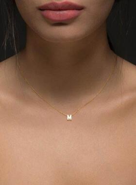 Necklaces for Women Chain Initial Charms Necklace Pendant Me