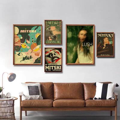 Mitski Retro Poster Be The Cowboy/Nobody/Lush Kraft Paper Pr