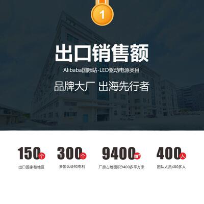 LED调光电源格栅灯嵌入式防眩灯条灯带可控硅led驱动电源24V200W