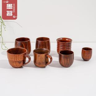 酸枣木大肚杯创意餐厅茶水杯木质杯子创意木杯可LOGO定购批发 日式