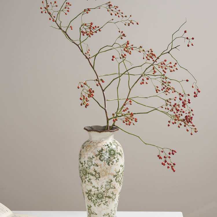 美式乡村复古田园风陶瓷花瓶摆件水培插花客厅餐桌装饰花器感
