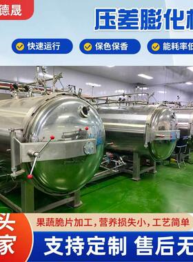 果蔬脆片膨化加工设备香菇脆真空膨化机械椰子肉低温真空膨化