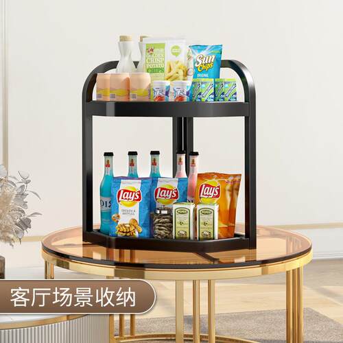 厨房柜置物架不锈锅盖架锅具收纳架多层台面钢角橱内CFJ储架物架