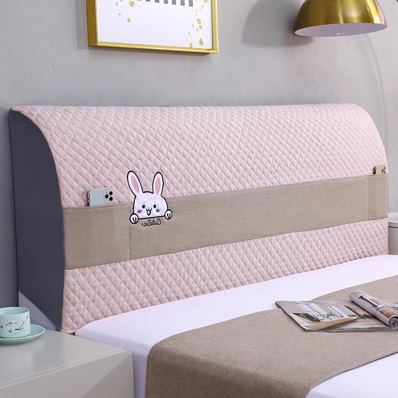 全包床头罩床头套加棉加厚加高软包皮床靠背防尘保护套罩耐脏新款