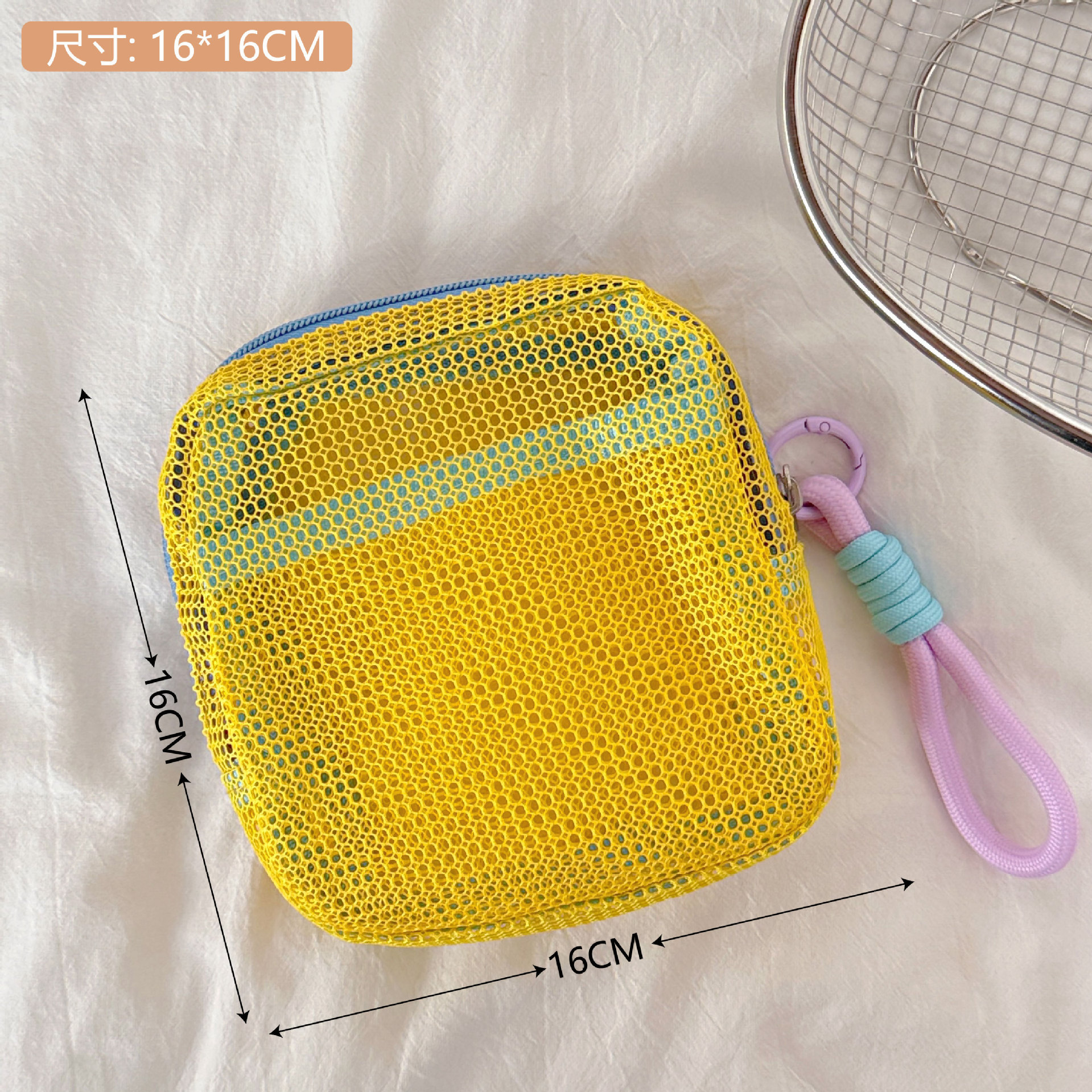 ins洗漱包化妆品化妆爱心手拿包