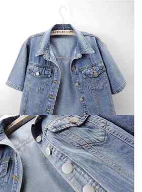 Cowboy jacket for women in short season, looking slim and