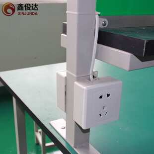 防静电工作台操作台带灯双面检验工作台桌 服装打包台桌