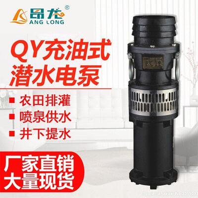 QY充油式水泵农田灌溉水塔送水专用水泵流量大扬程油浸式水泵