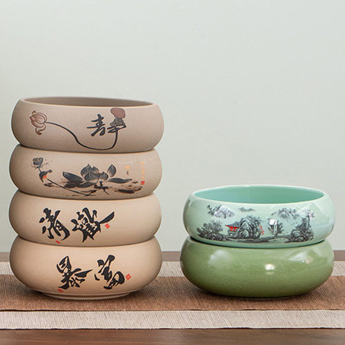 功夫茶大号笔洗水盂茶碗整套茶具