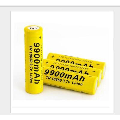 GIF 18650锂电池9900mah 3.7V 防爆手电筒LED电池 外贸爆款