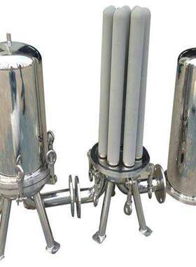 316HTDS兰不锈钢钛棒精密过滤业器滤芯式过滤器快装法工微孔膜过