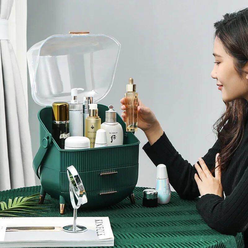 Cosmetic Storage Box Bathroom Big Capacity化妆品防水收纳箱
