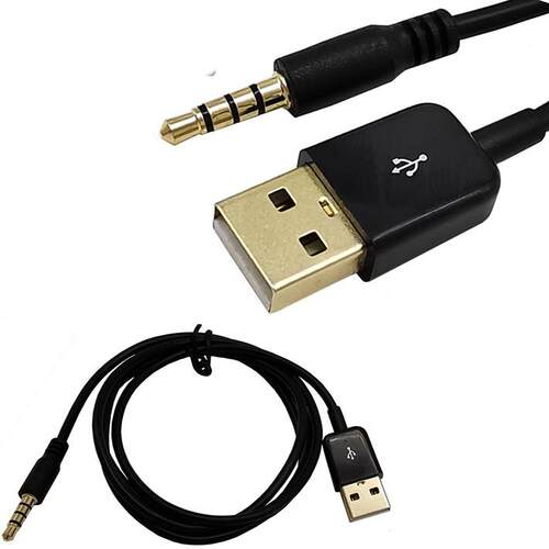 车载usb转35mm音频线手机连接汽车载音响车用aux转接音乐线数据线