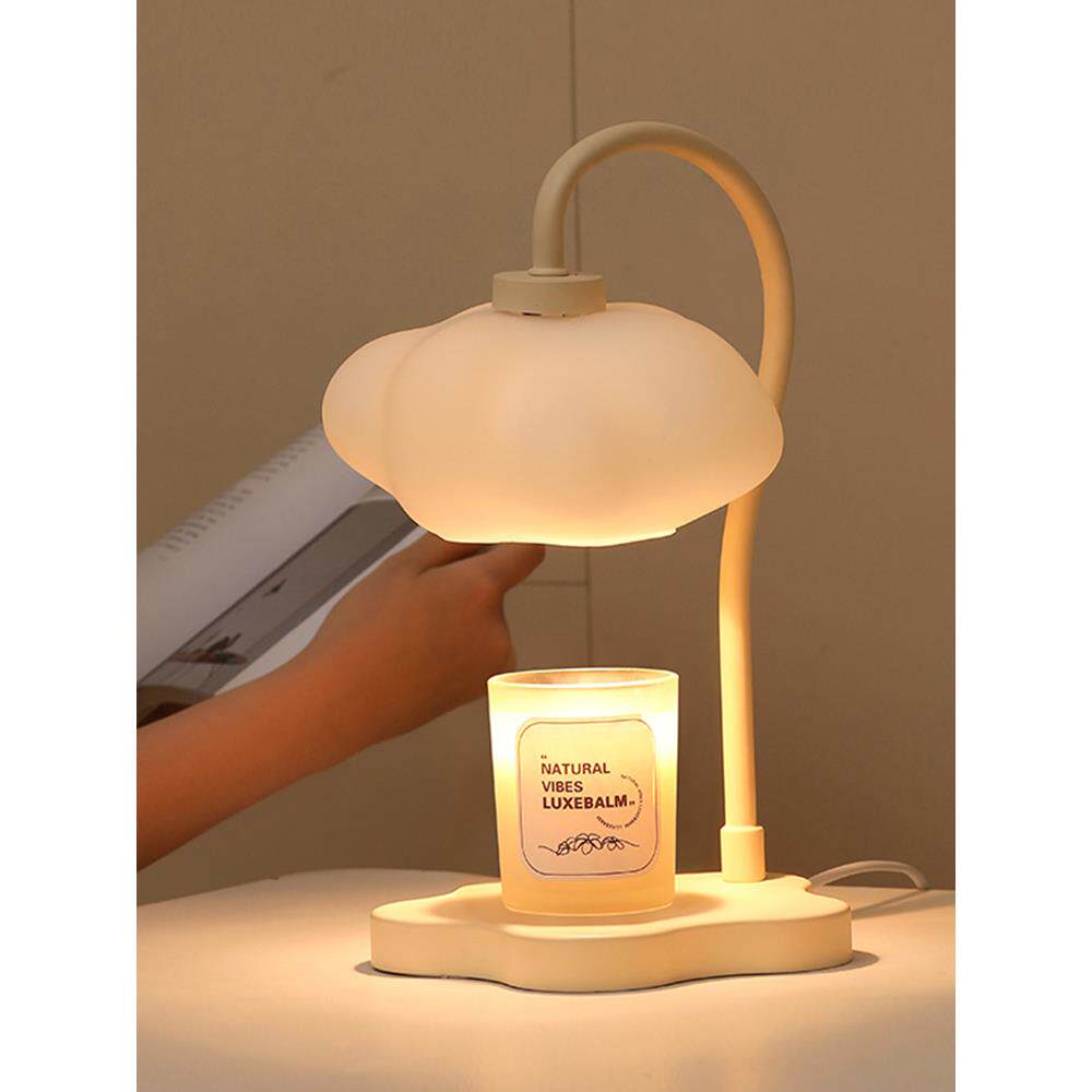 创意高级感云朵融蜡灯定时台灯卧室床头灯高颜值氛围感小夜灯礼物