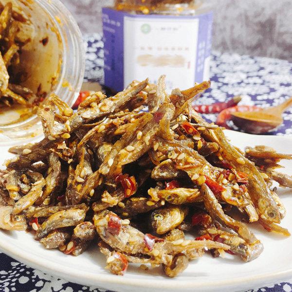 即食鱼香辣小酥鱼108g湖南常德特产小鱼干休闲零食毛毛鱼小鱼仔