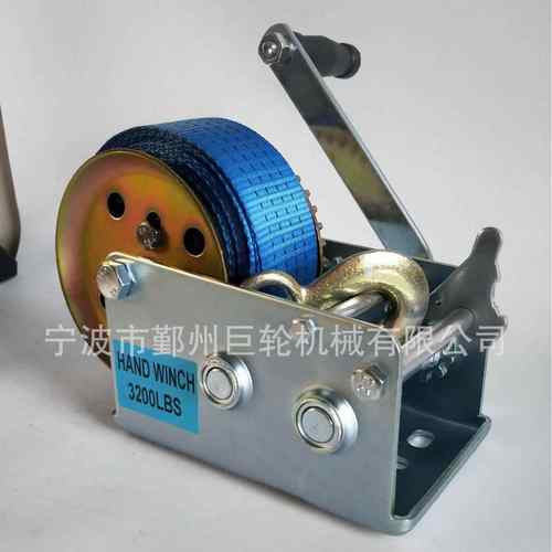绞盘手动绞盘厂家销售绞盘织带款和钢丝款3200、3500磅