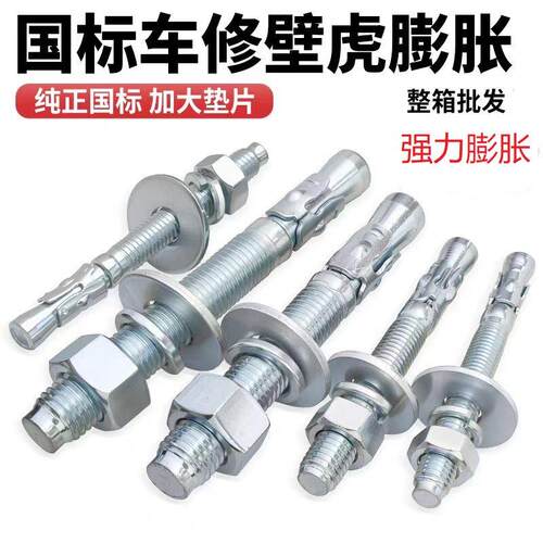 电梯专用膨胀螺丝车修壁虎大平垫蓬胀螺丝镀白锌彩锌M10M12M14M16
