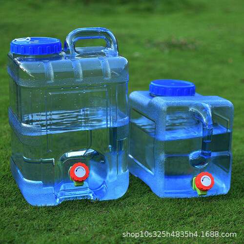 户外水桶车载自驾储水箱纯矿泉水家用储水用蓄水塑料桶带盖带龙头