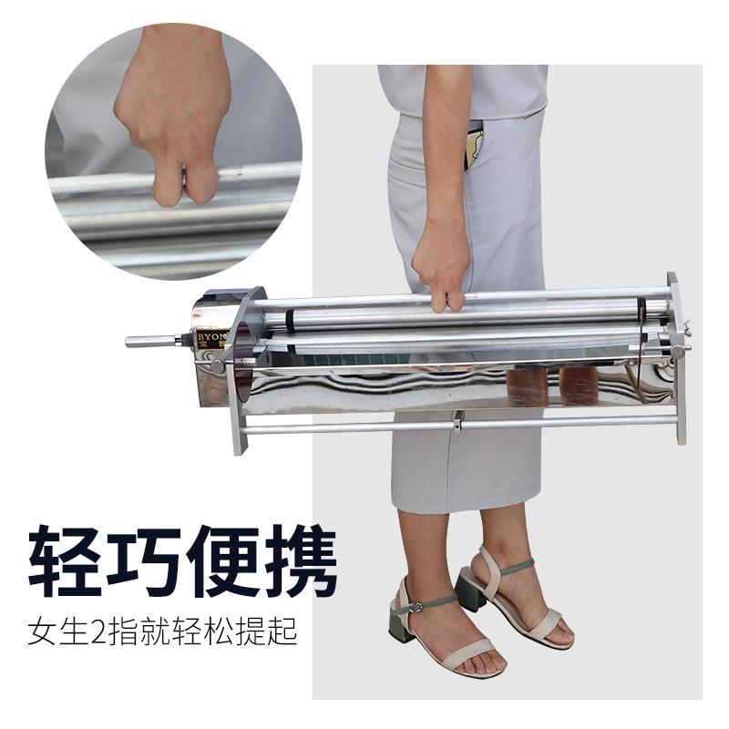 壁纸上胶机不锈钢手动墙纸过胶机带计米器家用涂胶墙纸壁布打胶机