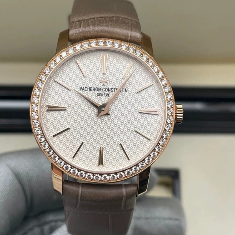 98新33mm江诗丹顿传袭18k玫瑰金81590/000R-9849手动机械手表女