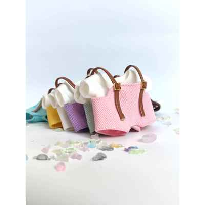 现货10cm娃衣12cm8cm棉花娃娃衣服可爱无属性T恤背带裤套装玩偶衣