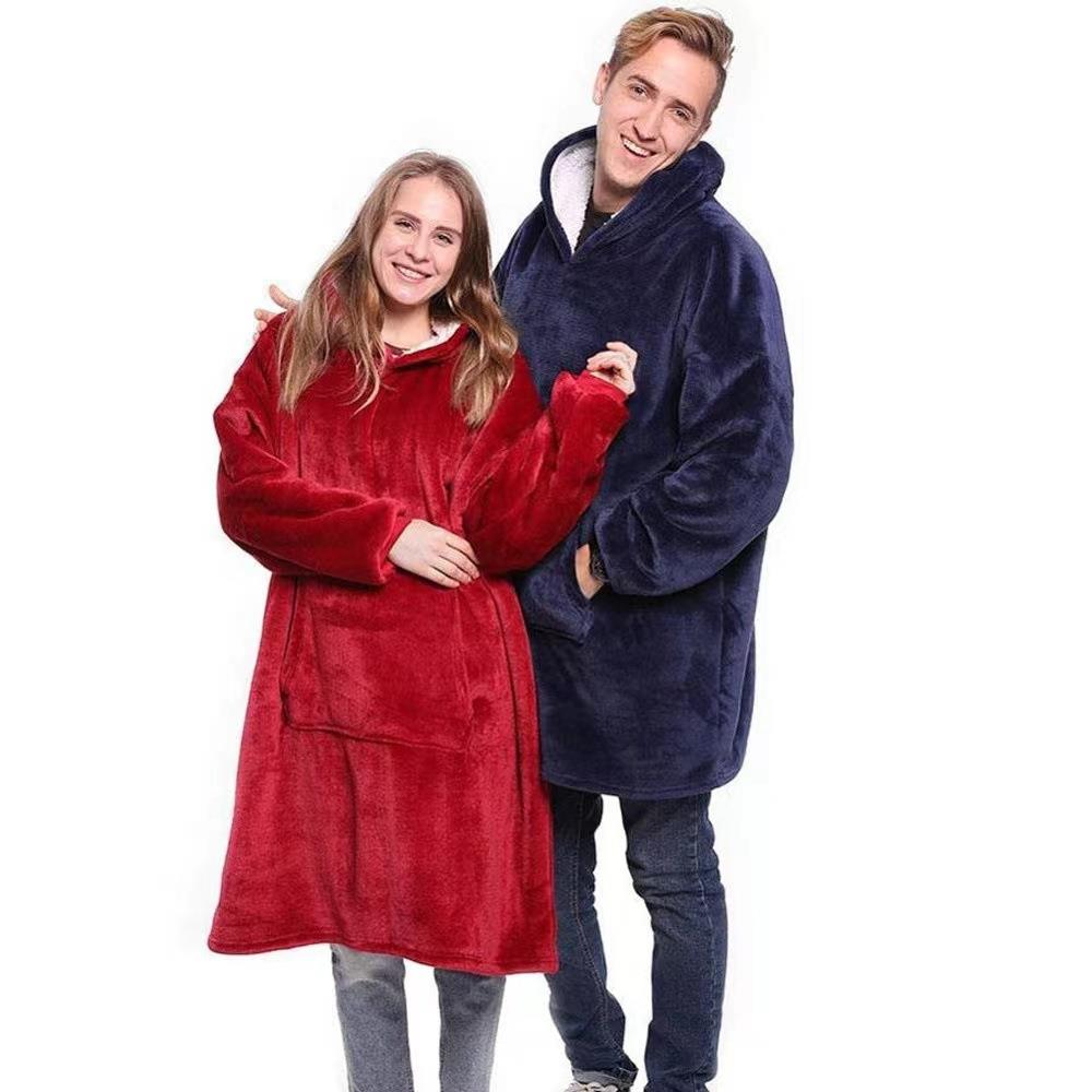 feminino casaco bathrobe hoodies fleece sherpa blanket