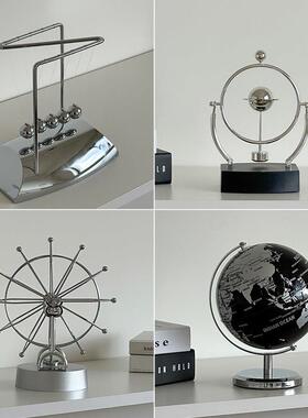 创意摩天轮永动仪地球仪桌面摆件客厅玄关书房办公室家居好物礼物