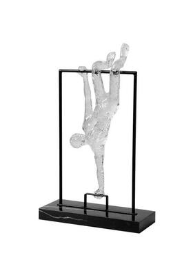 现代艺术家居创意透明人物雕塑摆件售楼处样板房间桌面摆设装饰品