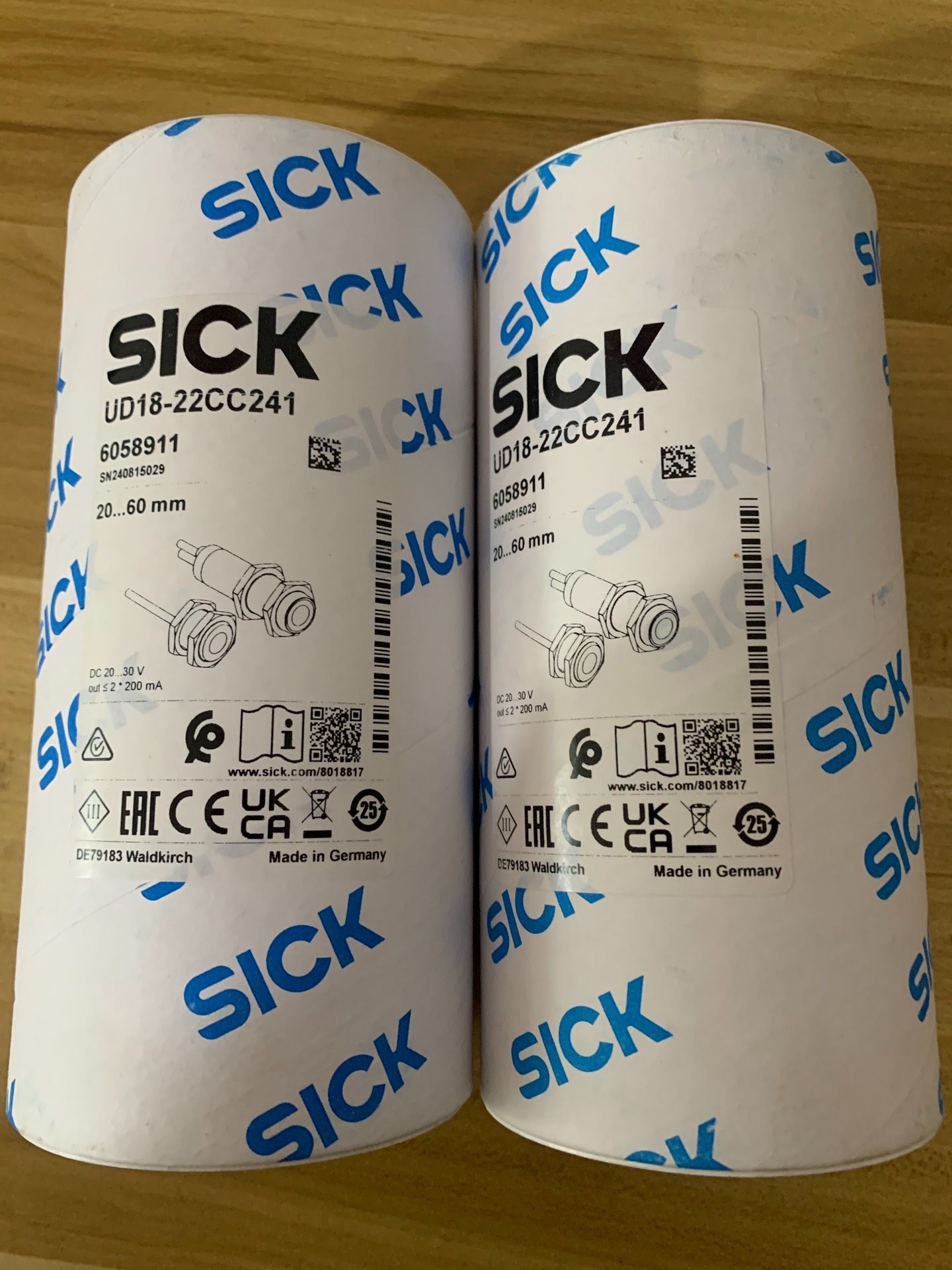 德国SICK原装进口，UD18-22CC241，货号6058