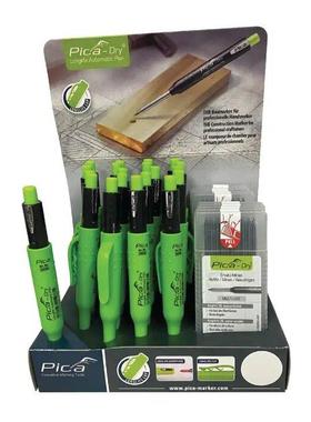 PICA3021固体铅芯型石墨色自动记号笔套装