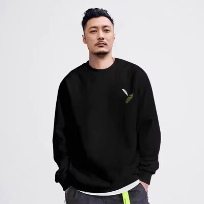 仓石一树潮牌秋冬新款简约圆领卫衣男宽松休闲纯棉重磅情侣装外套