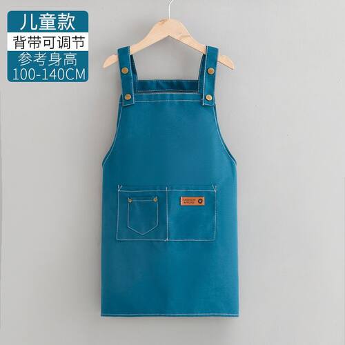 免费定制LOGO帆布围裙耐磨透气高端罩衣餐厅咖啡厅工作服时尚爆款