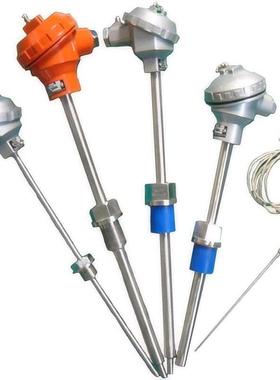 WREK-288 WREK-292E型铠装热电偶防溅工业锅炉用固定螺纹温度探杆