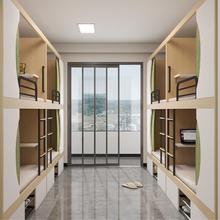 太空舱青上宿下铺床层床年旅社公寓455454床学生双实木上下床员工