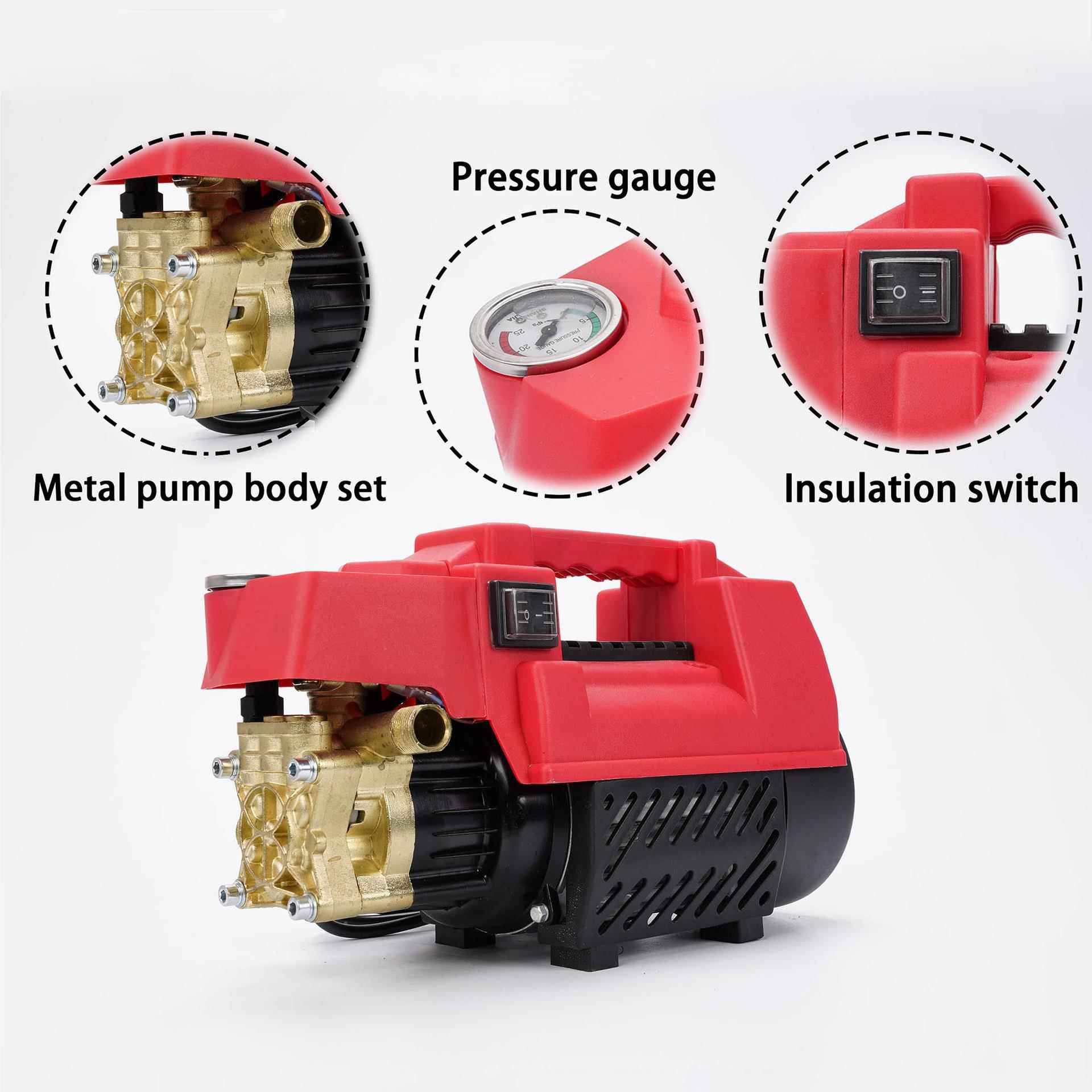 停工直营MO2004家用洗机 手提厂式高压清洗机 关枪机车洗车水泵清