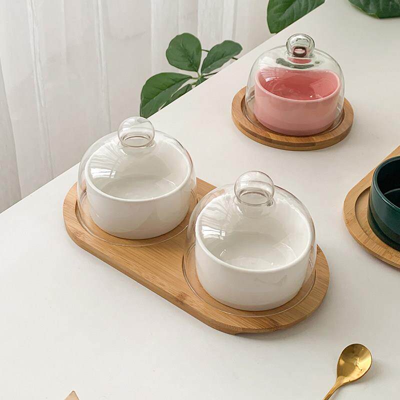 陶瓷甜品碗蒸蛋酸奶燕窝碗烘焙小烤碗带盖子子烤蛋糕模具雪糕布丁