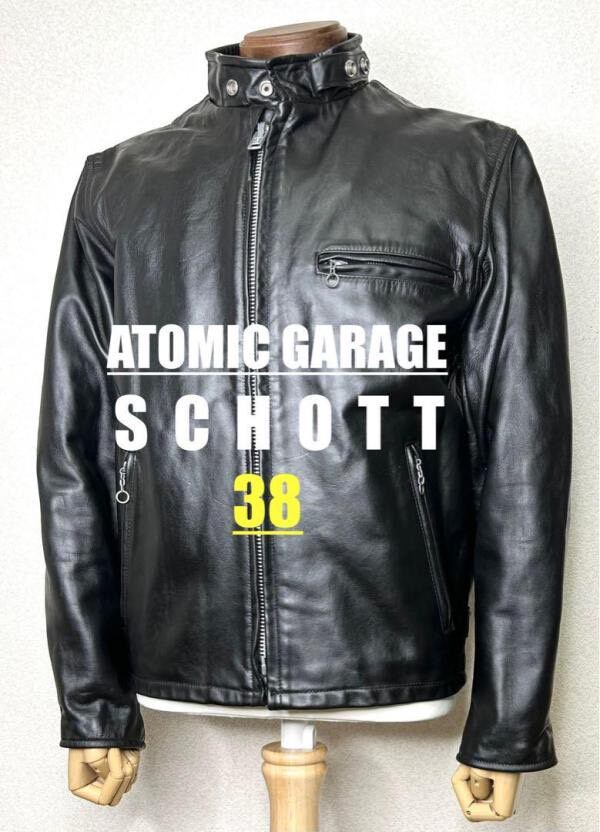 Schott Size 38 Cowhide Leather Jacket